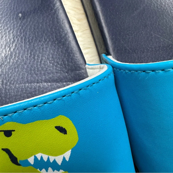 Hatley Slide Sandals Dinosaur Blue & Green Size 1 - Picture 15 of 16